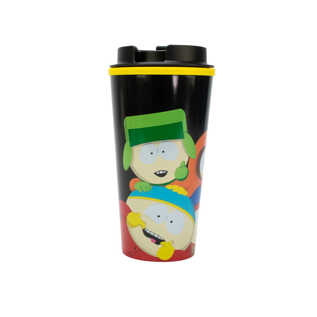 South Park thermal mug, 450 ml capacity, decorated with iconic characters from the series, official merch