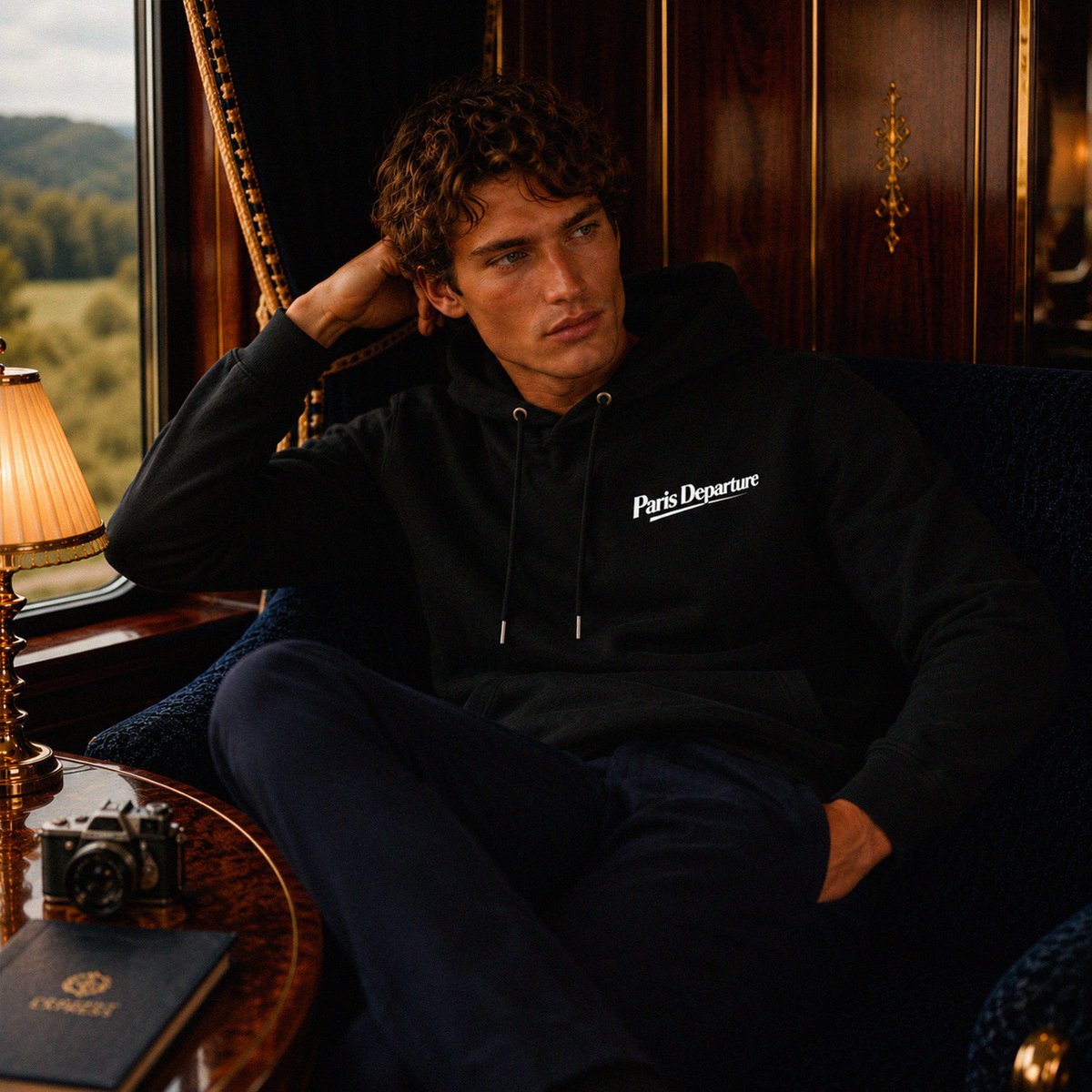 Paris Departure Hoodie — Beauséjour Orient Express