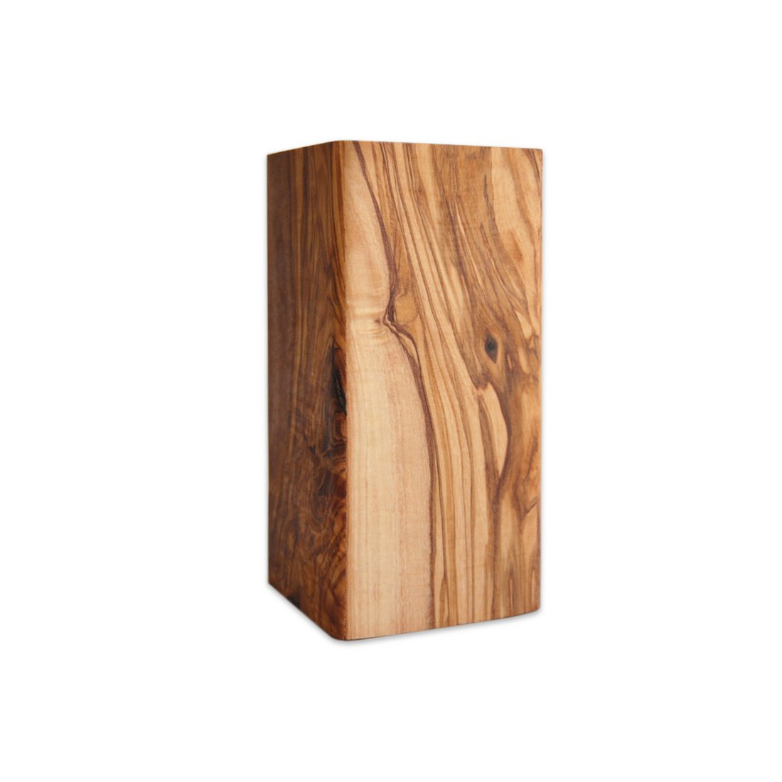 Utensil cup SQUARE made of olive wood