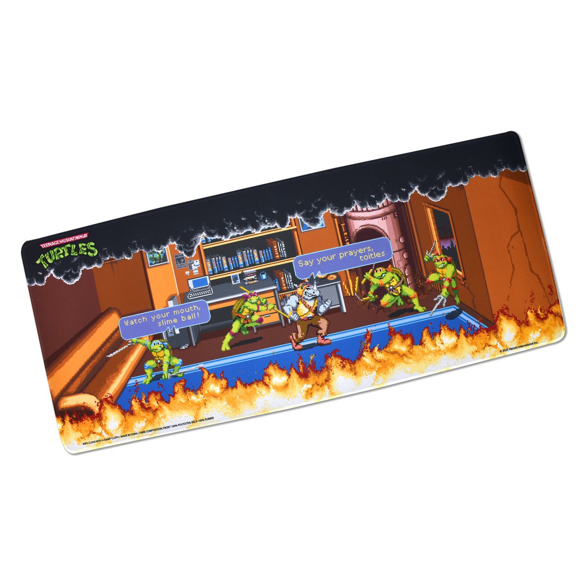 TMNT Desk Pad, Ninja Turtles Design Pad, 70 x 30 cm, Official Merch