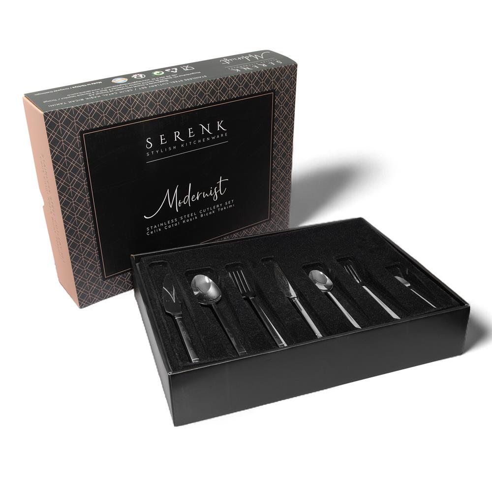 Serenk Barcelona Stainless Steel Cutlery Set 42 Pieces
