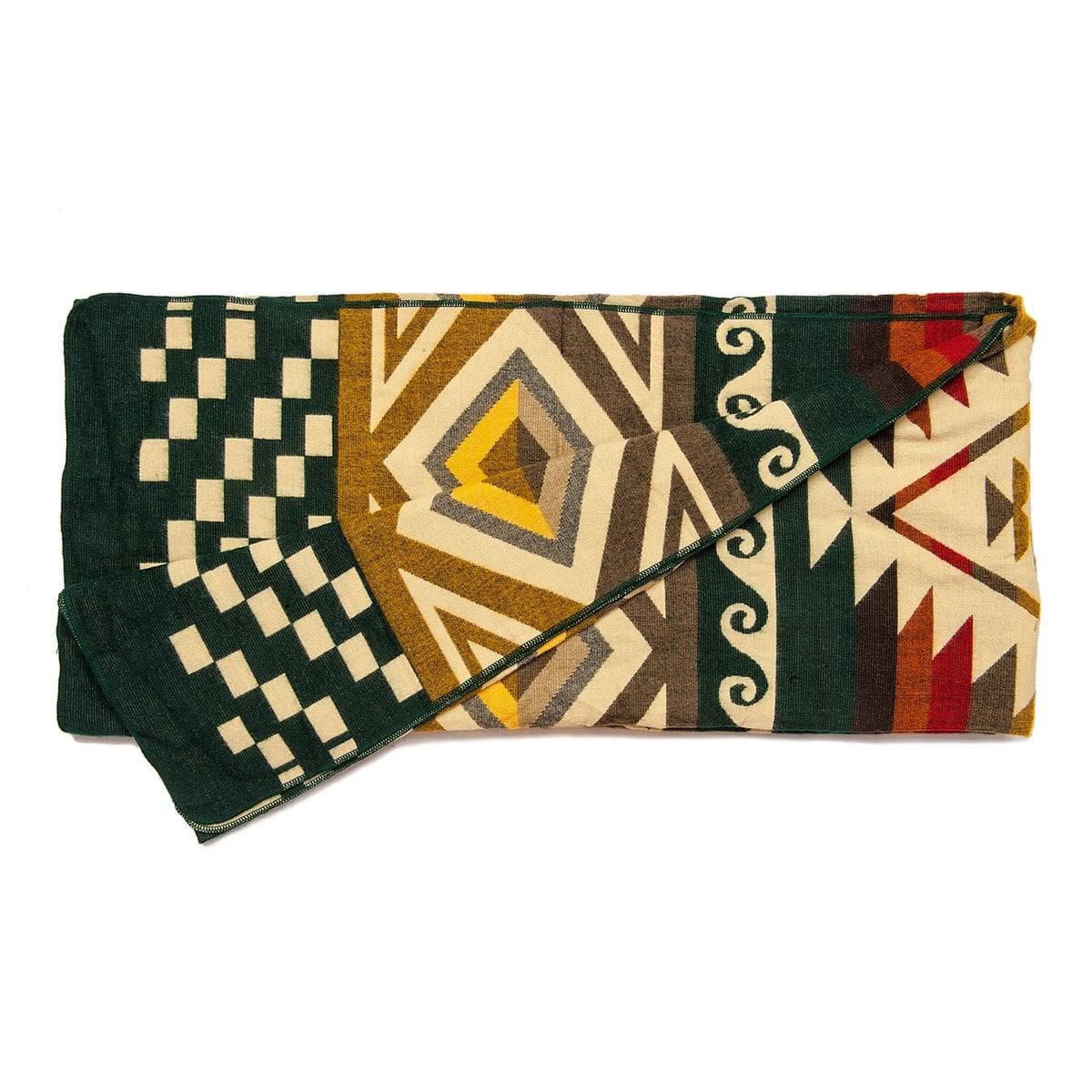 Alpaca Blanket Cayambe - Dark green