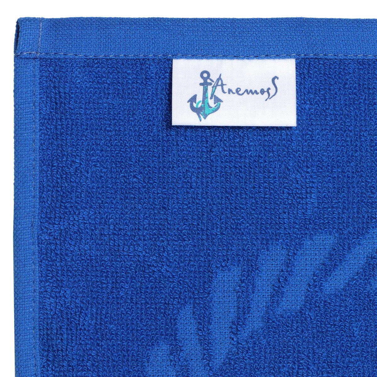 Anemoss Anchor Beach Towel – Blue, 140x70 cm/27.5x55 inches