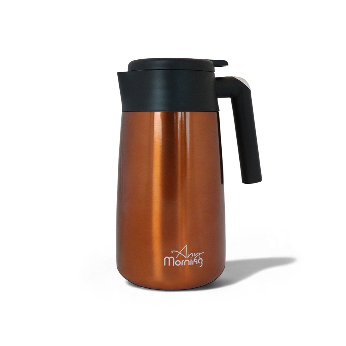 Any Morning 40 oz Thermal Carafe SI232250– Insulated Stainless Steel Coffee Server, Copper Effect