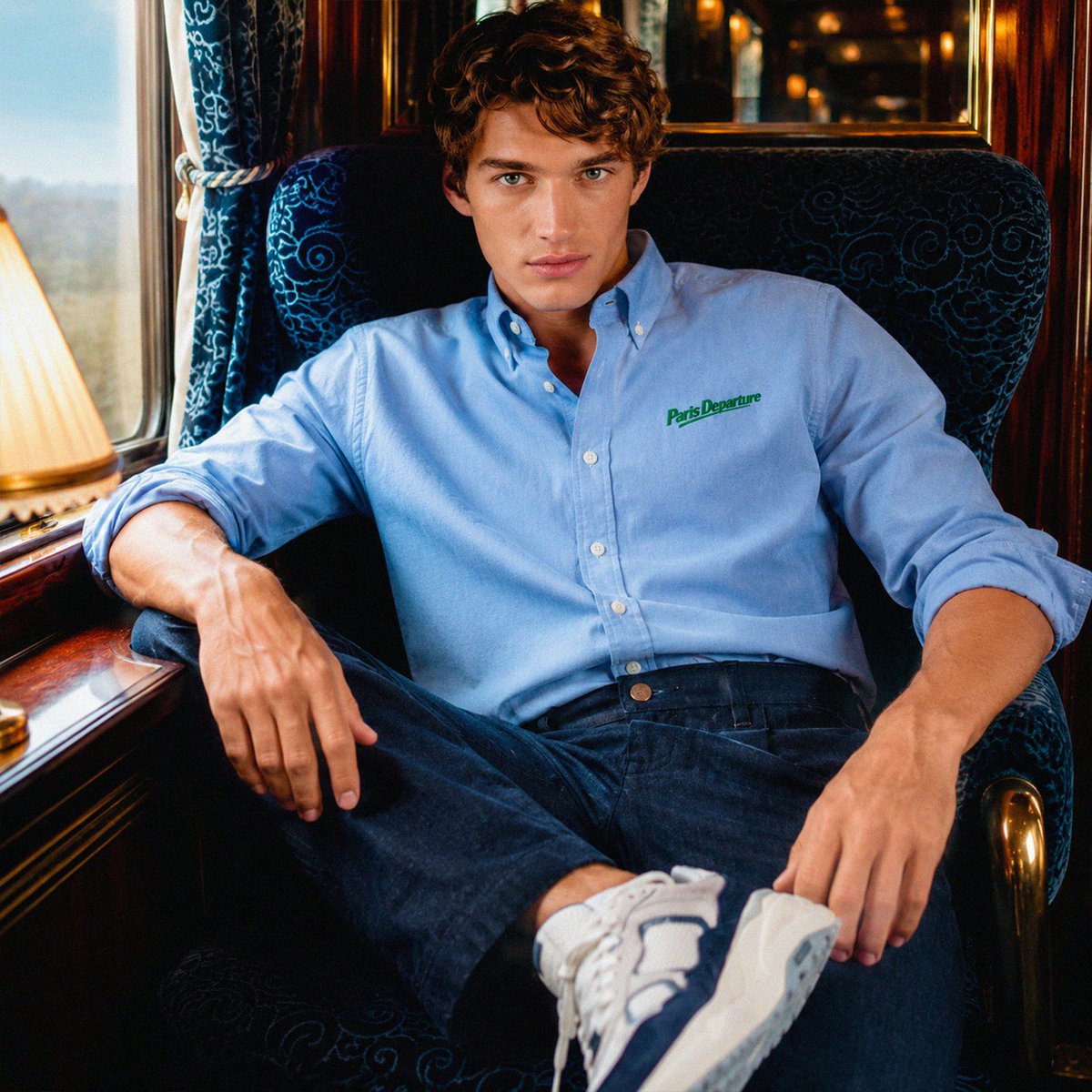 Paris Departure Oxford Shirt — Beauséjour Orient Express