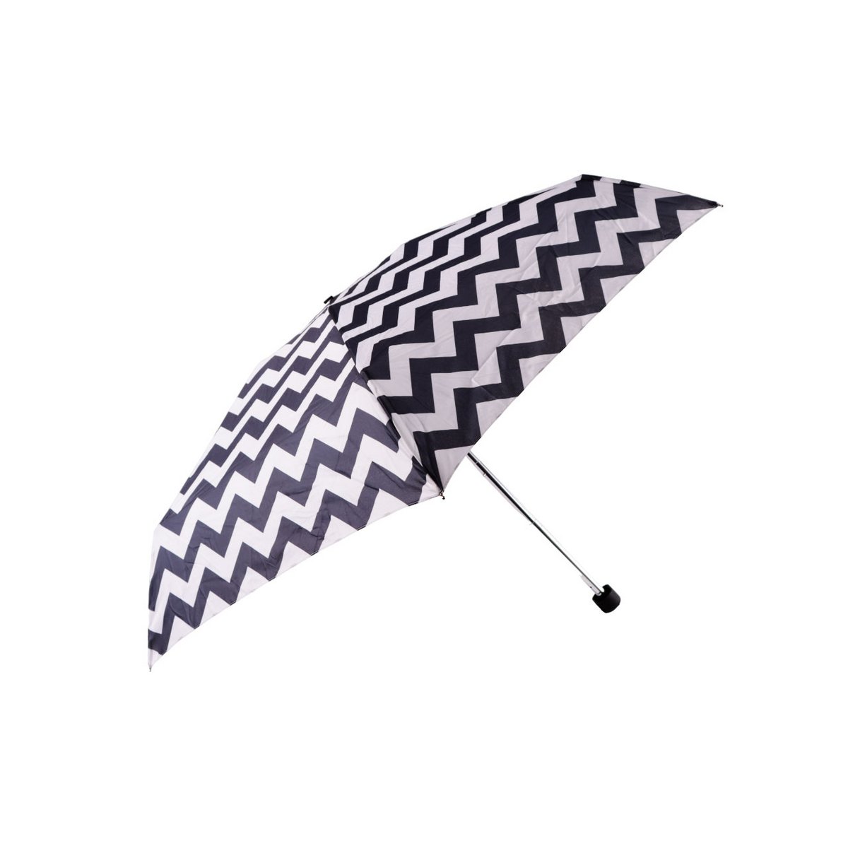 Biggdesign Moods Up Black and White Zigzag Mini Umbrella