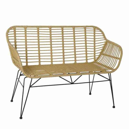 Gartensofa DKD Home Decor, synthetisches Rattan, 116 x 55 cm