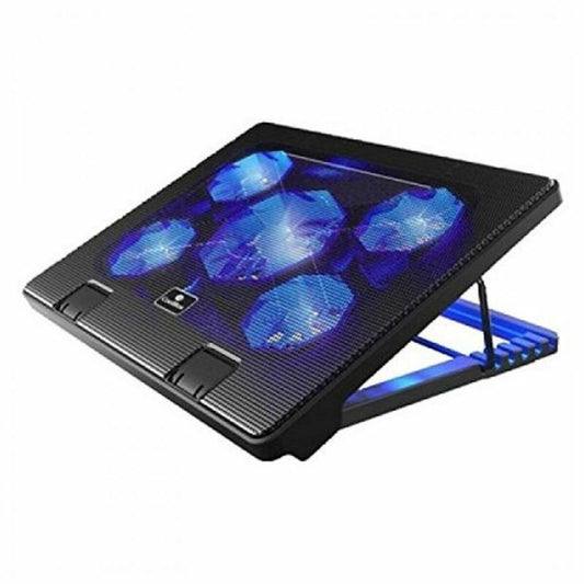 Support de Refroidissement pour Ordinateur Portable CoolBox COO-NCP17-5BL 12"-17"