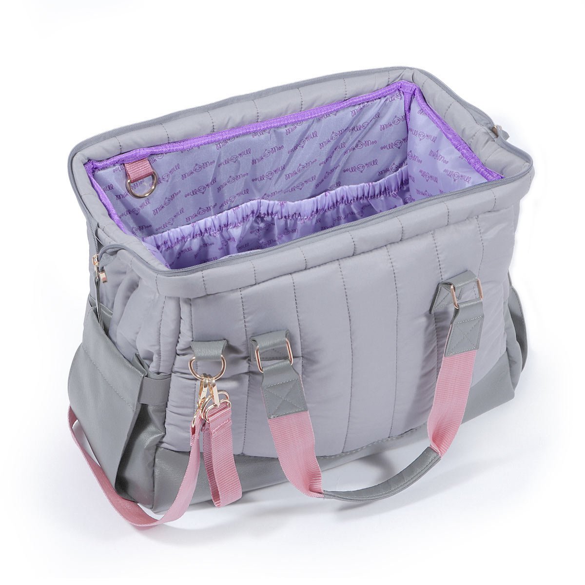 Milk&Moo Diaper Bag Quilted Dark Gray