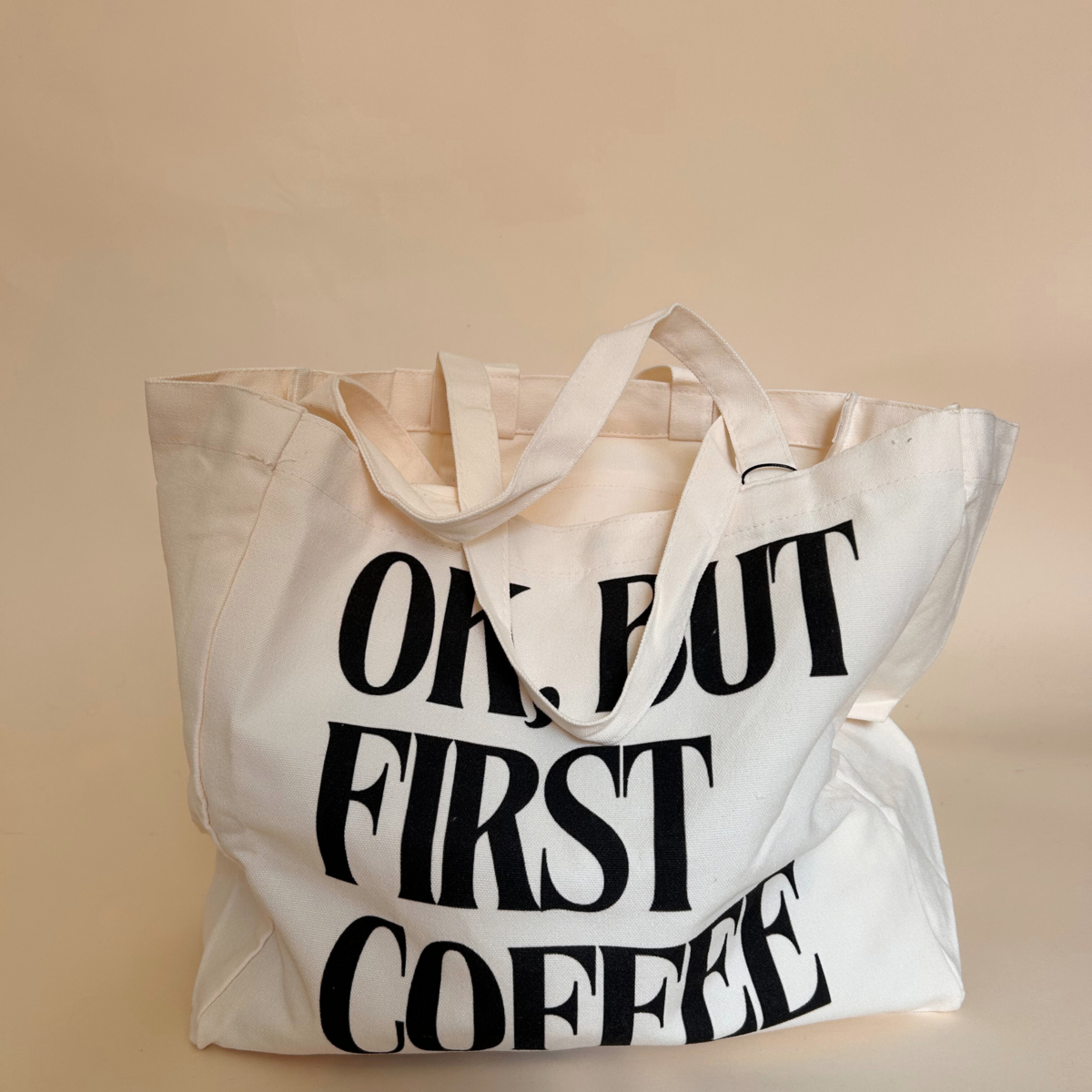 Tote Bag "OK, BUT FIRST COFFEE"