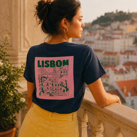 Lisbon Navy Blue T-Shirt
