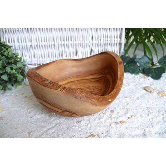 Snack bowl RUSTIC round (Ø approx. 14 cm) made of olive wood