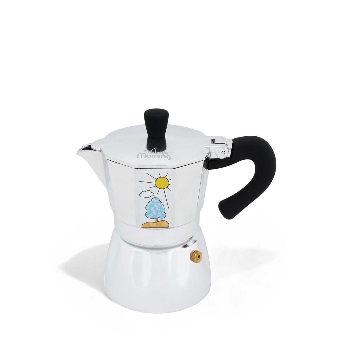 Any Morning Stainless Steel Espresso Coffee Stovetop Maker Pot 6 Cups, 8 oz
