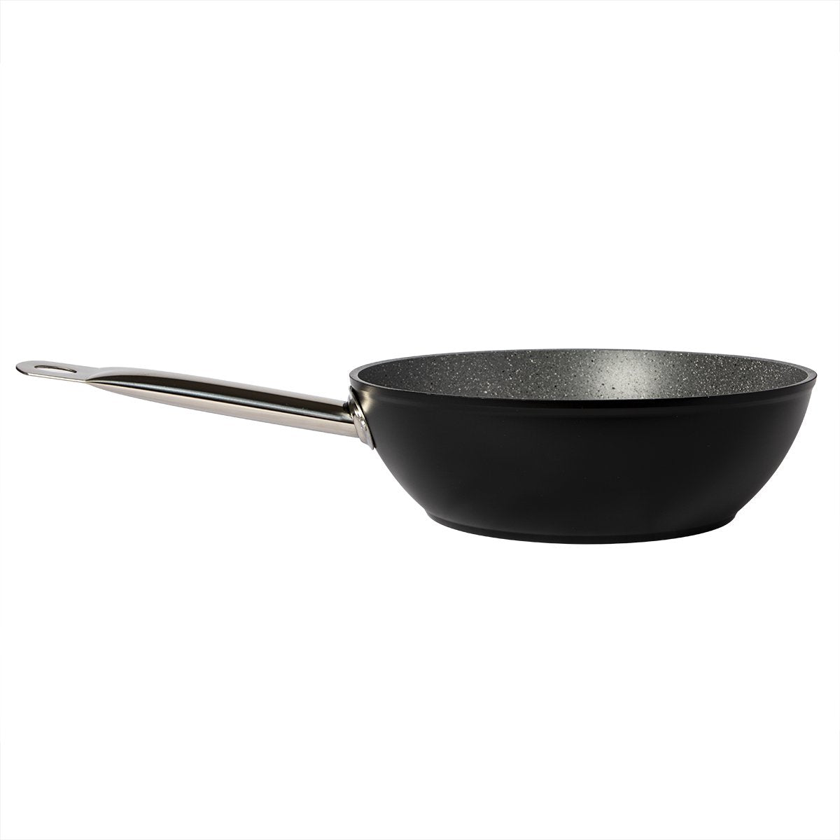 Serenk Excellence Nonstick Wok Pan, PFOA Free Granite, 3.90 Qt Frying Pan