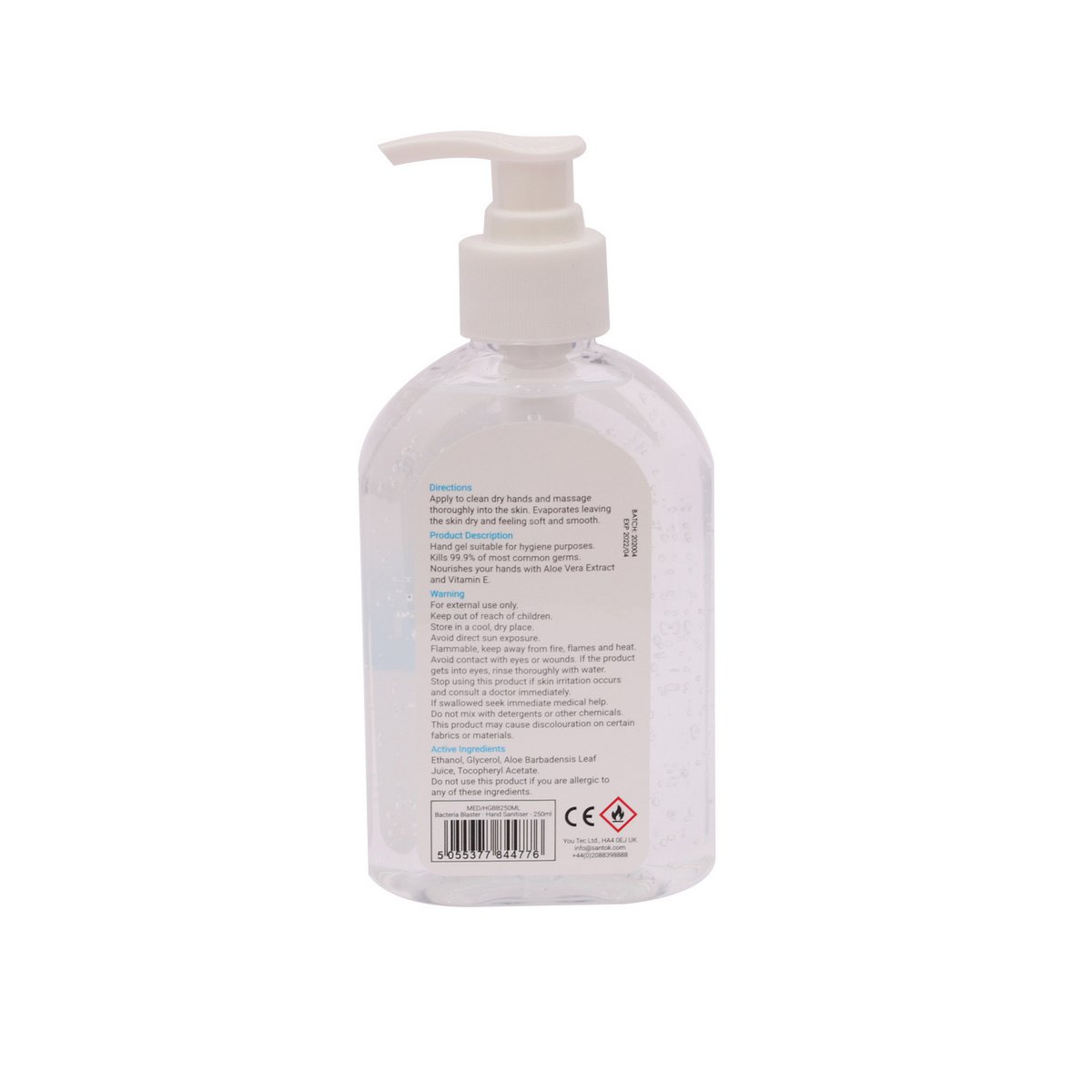 Bacteria Blaster 250ml - hand disinfectant gel