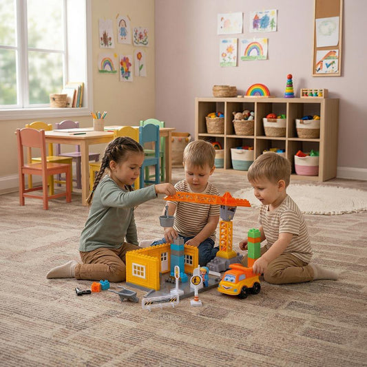 Ogi Mogi Toys Construction Blocks & Crane 44 Pieces