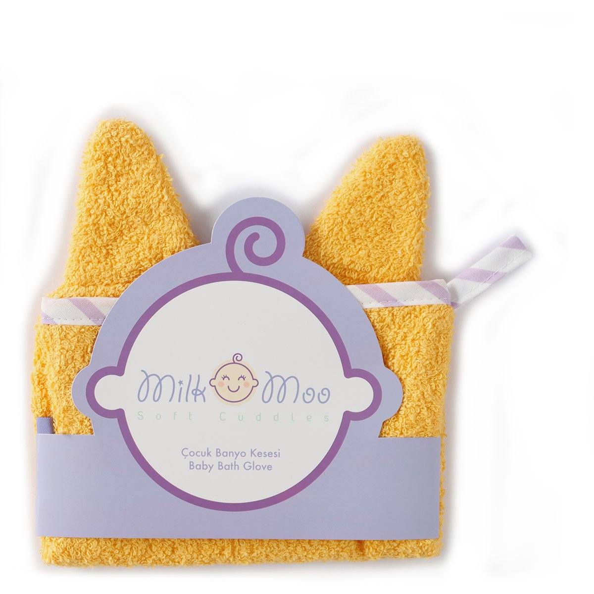 Milk&Moo Tombish Cat Bath Glove, 100% Cotton Oeko-Tex certificated, Colorful