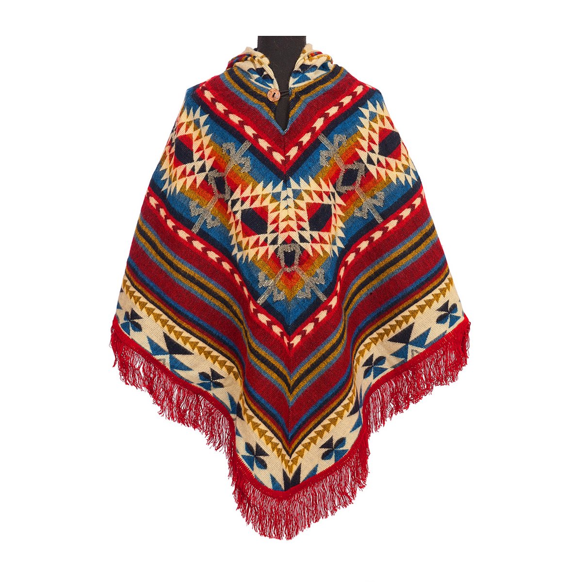 Poncho Triangle Red