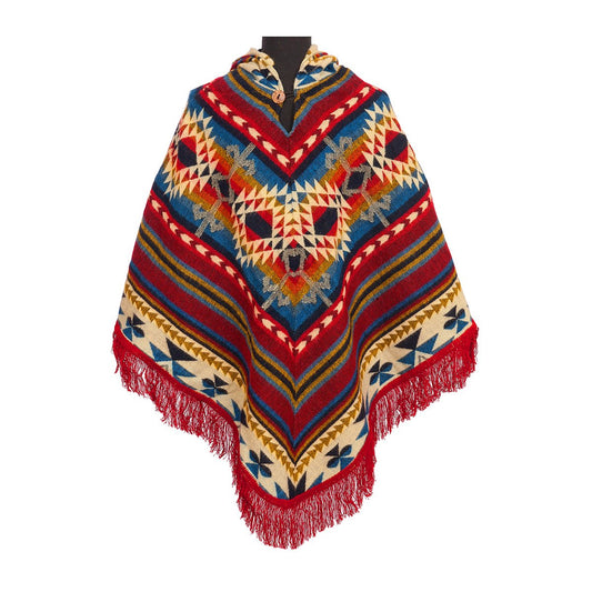 Poncho Triangle Red