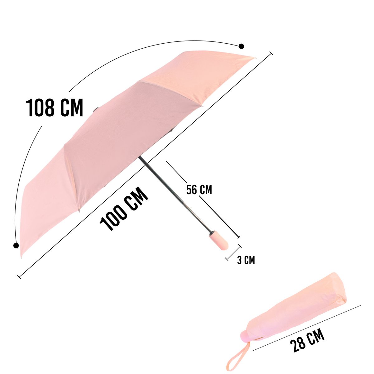 Biggdesign Moods Up Pink Fully Automatic UV Umbrella