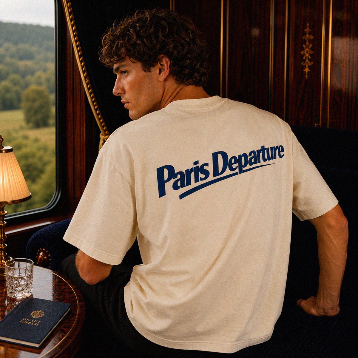 T-shirt Boxy Paris Departure — Beauséjour Orient Express