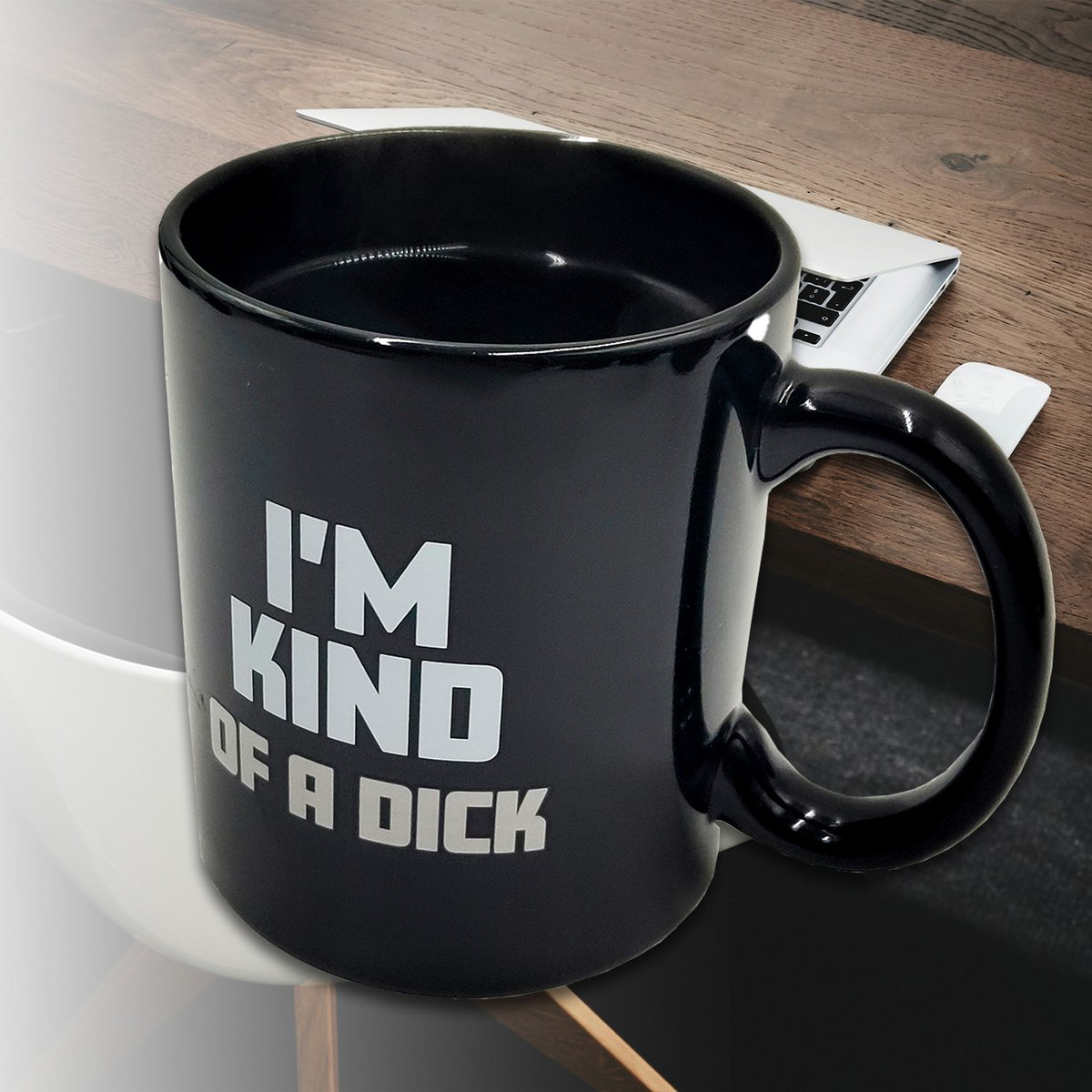 Mad Monkey - Mug "Kind of a Dick" - with color change