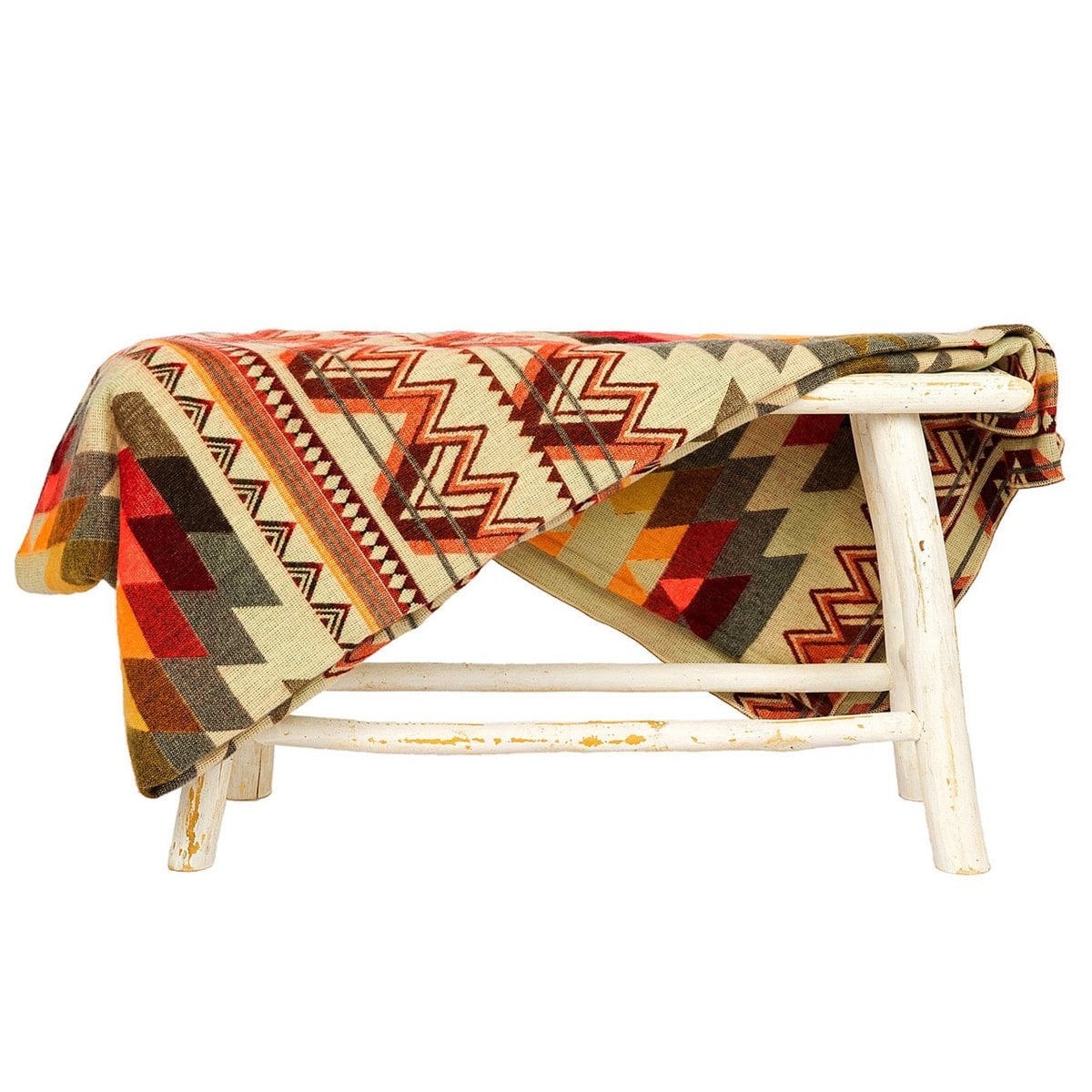 Ecuadorian alpaca blanket | native blanket | Antisana Orange