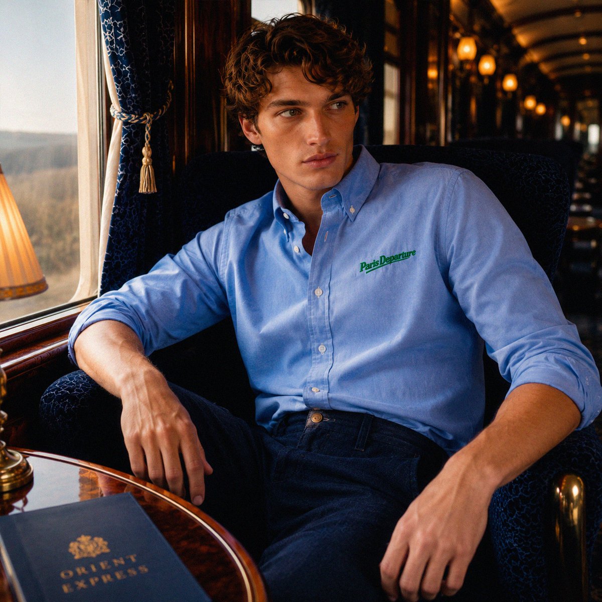 Paris Departure Oxford Shirt — Beauséjour Orient Express