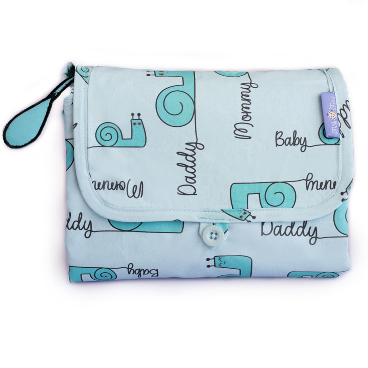 Milk&Moo Sangaloz Baby Changing Pad, Waterproof Portable Changing Pad Clutch