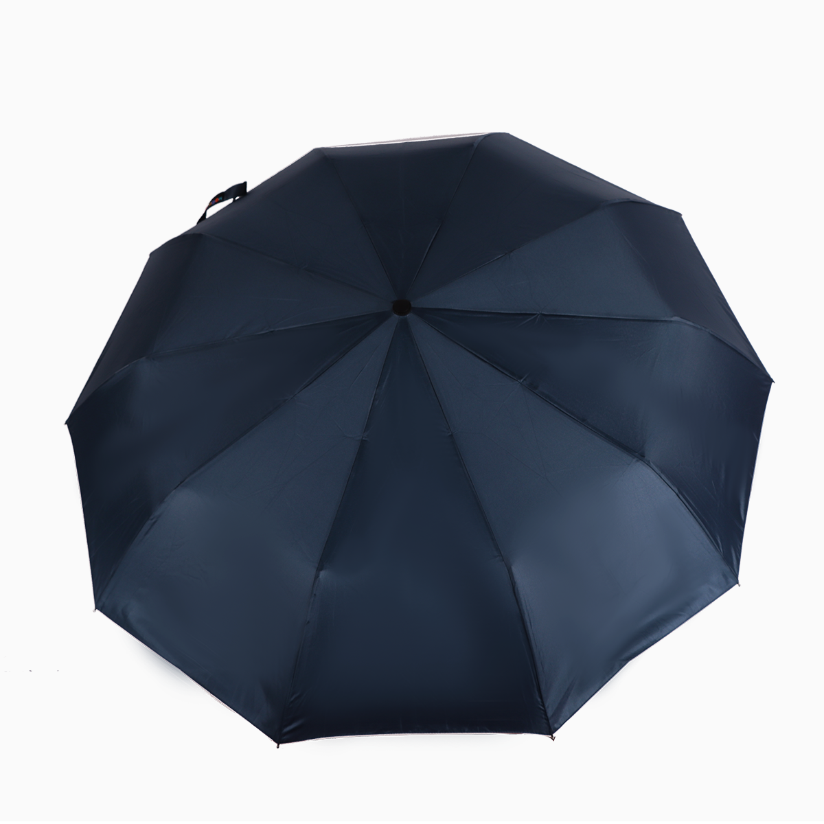 Biggdesign Moods Up Premium Wooden Handle Navy Blue Fully Automatic Umbrella - Water and Wind Resistant, Lightweight