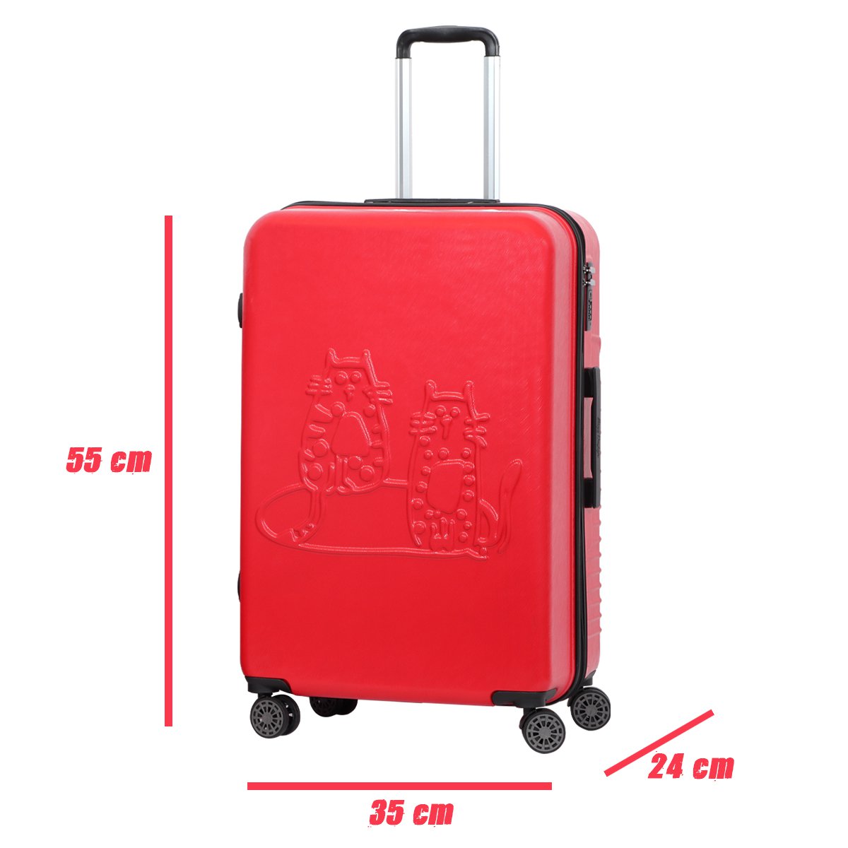 Biggdesign Cats Red Hand Luggage