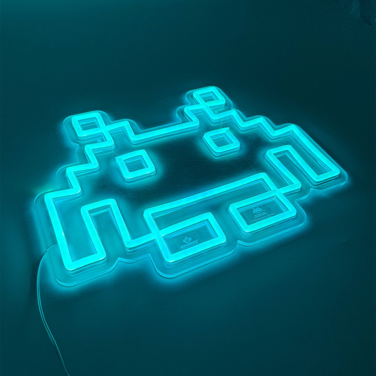 Space Invaders - Neon Logo Lampe