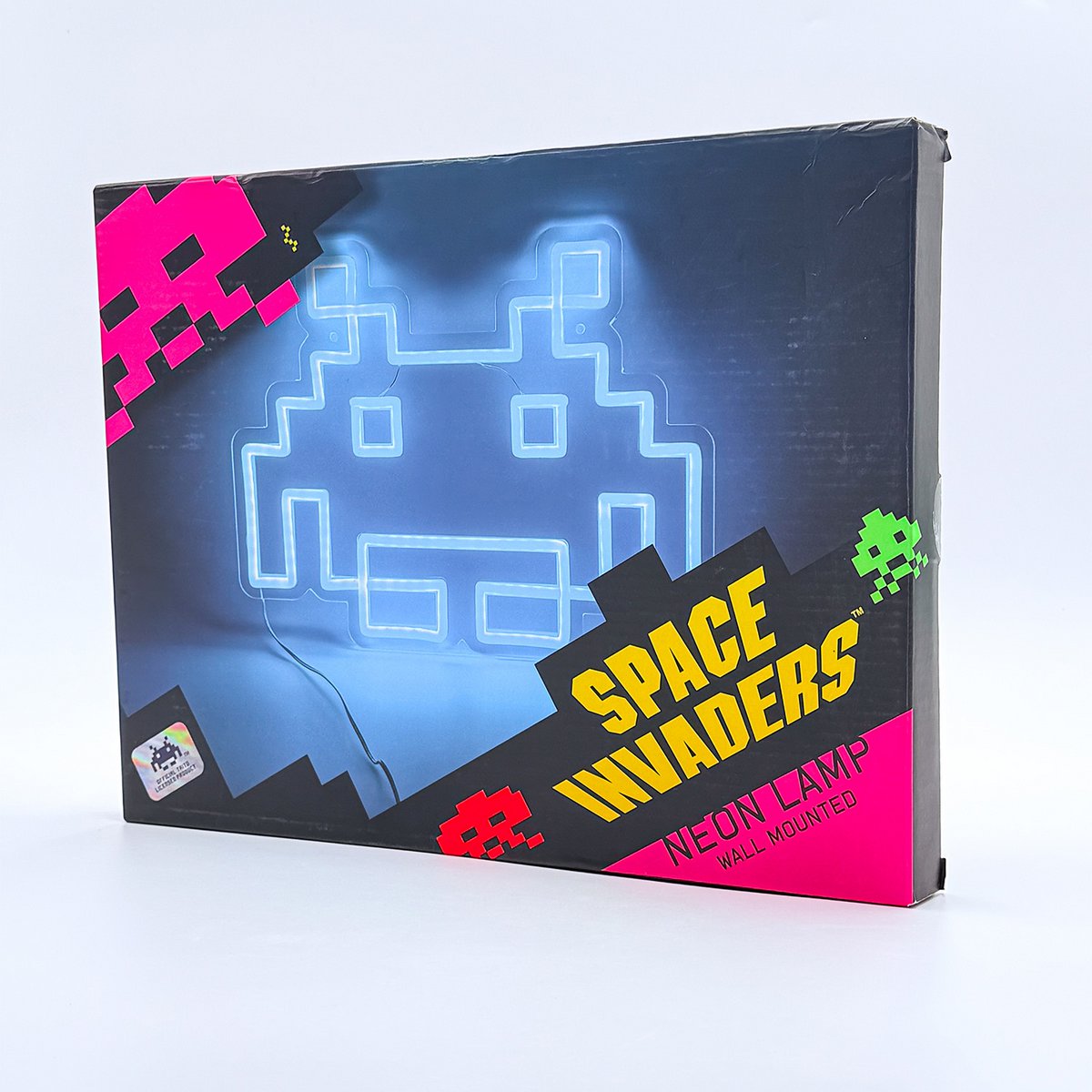 Space Invaders - Neon Logo Lampe