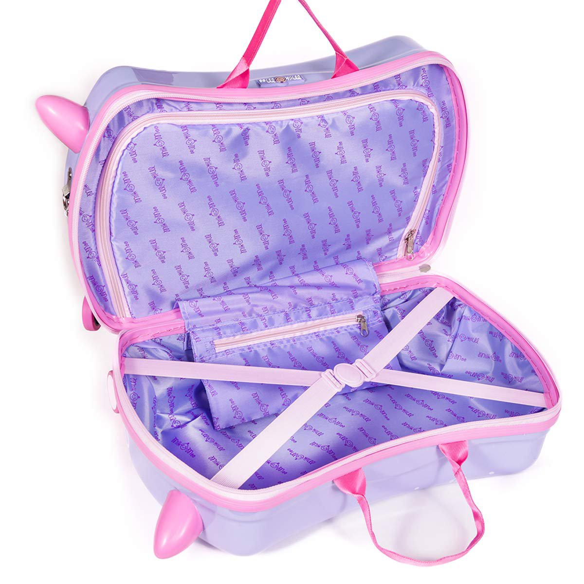 MILK&MOO Rideable Kids Suitcase Little Mermaid, Fun and Safe, 50kg/110Lb