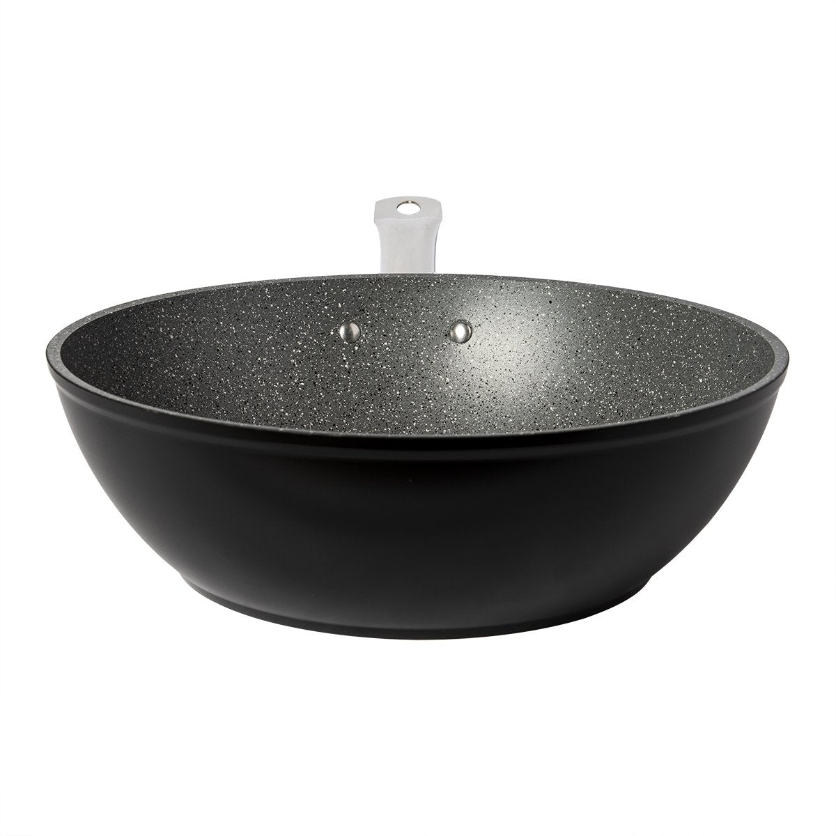 Serenk Excellence Nonstick Wok Pan, PFOA Free Granite, 3.90 Qt Frying Pan
