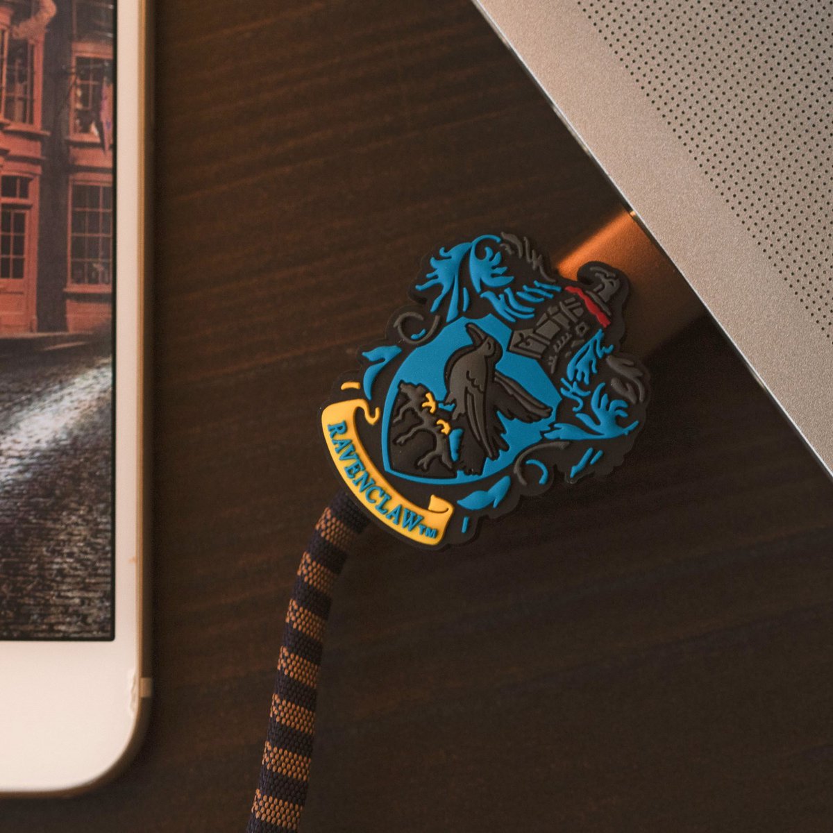Harry Potter - Ravenclaw 3in1-Ladekabel Scarf-Cable (Lightning/Micro/USB-C)