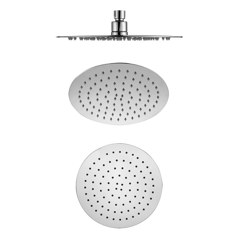 bath & more round overhead shower, Ø 200 mm, high-gloss chrome-plated stainless steel