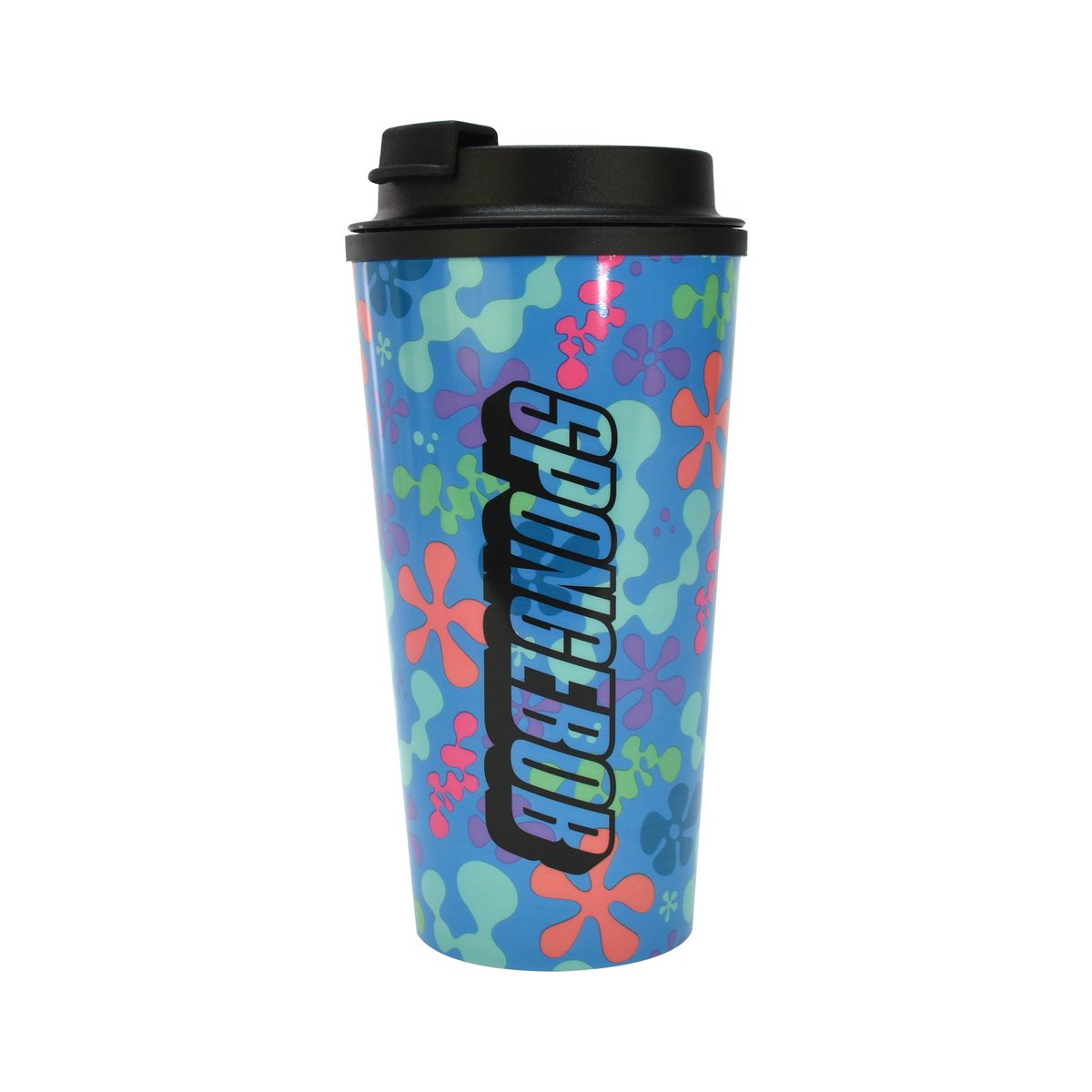 Spongebob Squarepants Thermal Mug 450ml Drinking Cup with SpongeBob and Patrick Gift Idea for Bikini Bottom Fans Official Merch