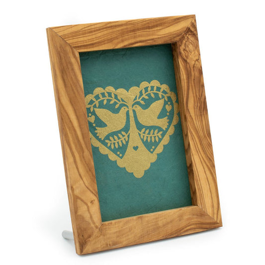 Olive wood picture frame for pictures measuring 10 x 15 cm