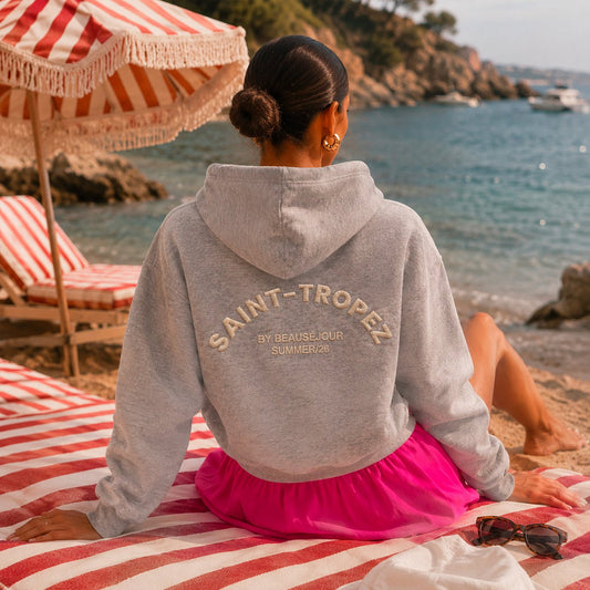 Gray hoodie Saint-Tropez Women