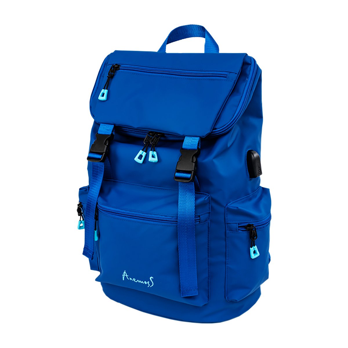 Anemoss Water Resistant Laptop Backpack, with 15 Inch Laptop Compartment, Navy Blue