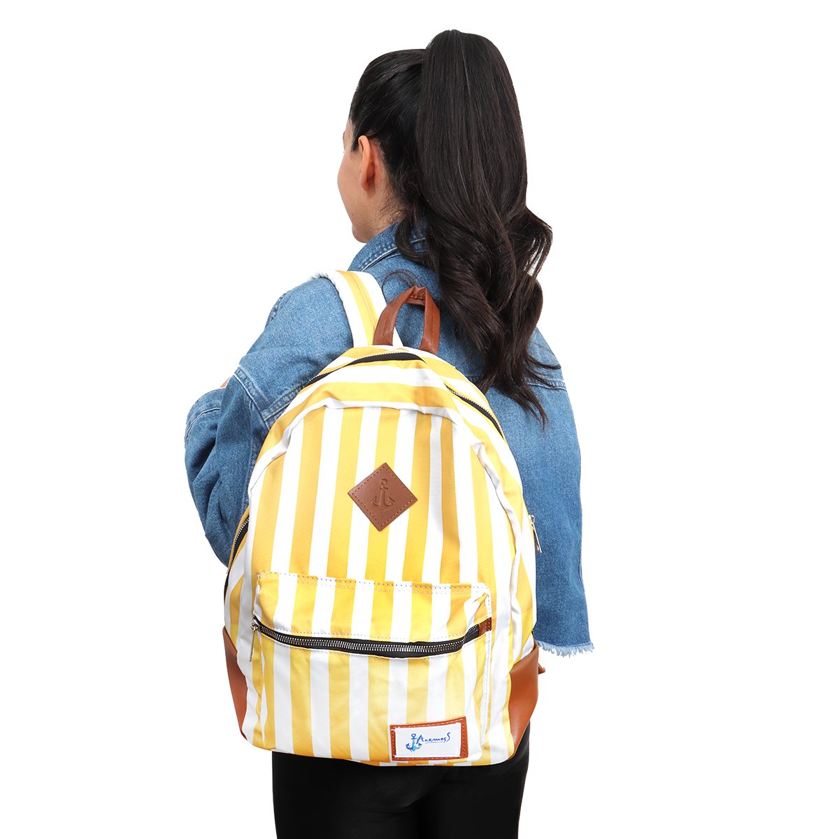 Anemoss Yellow Backpack Waterproof, Lightweight, HighSchool, Outdoor
