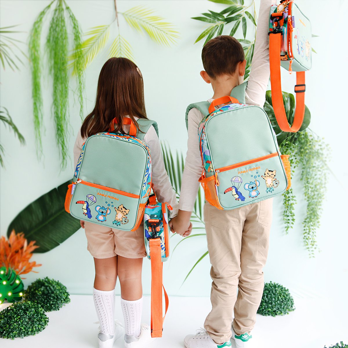 Milk&Moo Kids Backpack with Lunch Box, School Backpack Set for Girls and Boy