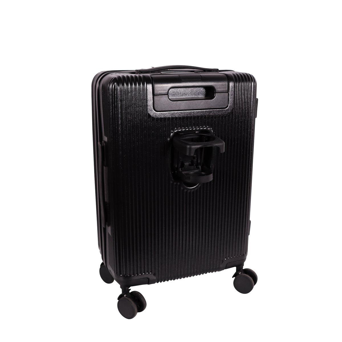 Biggdesign Moods Up Luggage with Cup Holder and USB Port, 20", Black