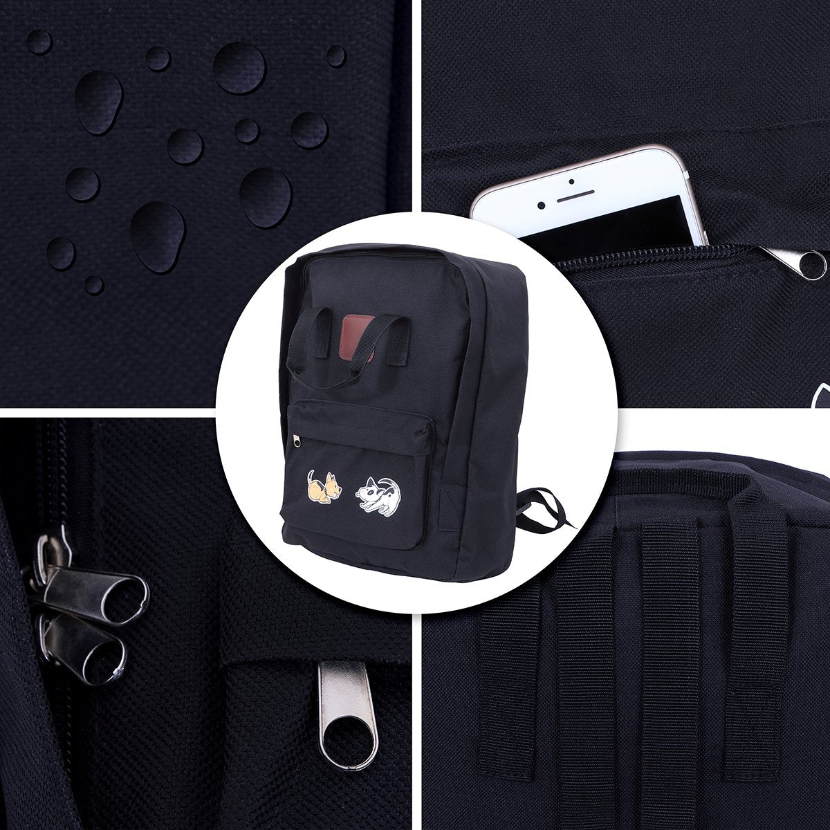 Biggdesign Dogs Black Backpack