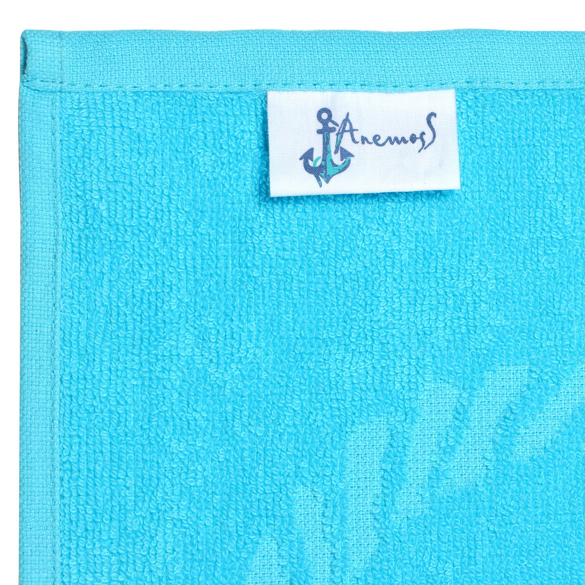 Anemoss Sailboat Beach Towel – Turquoise, 140x70 cm/27.5x55 inches