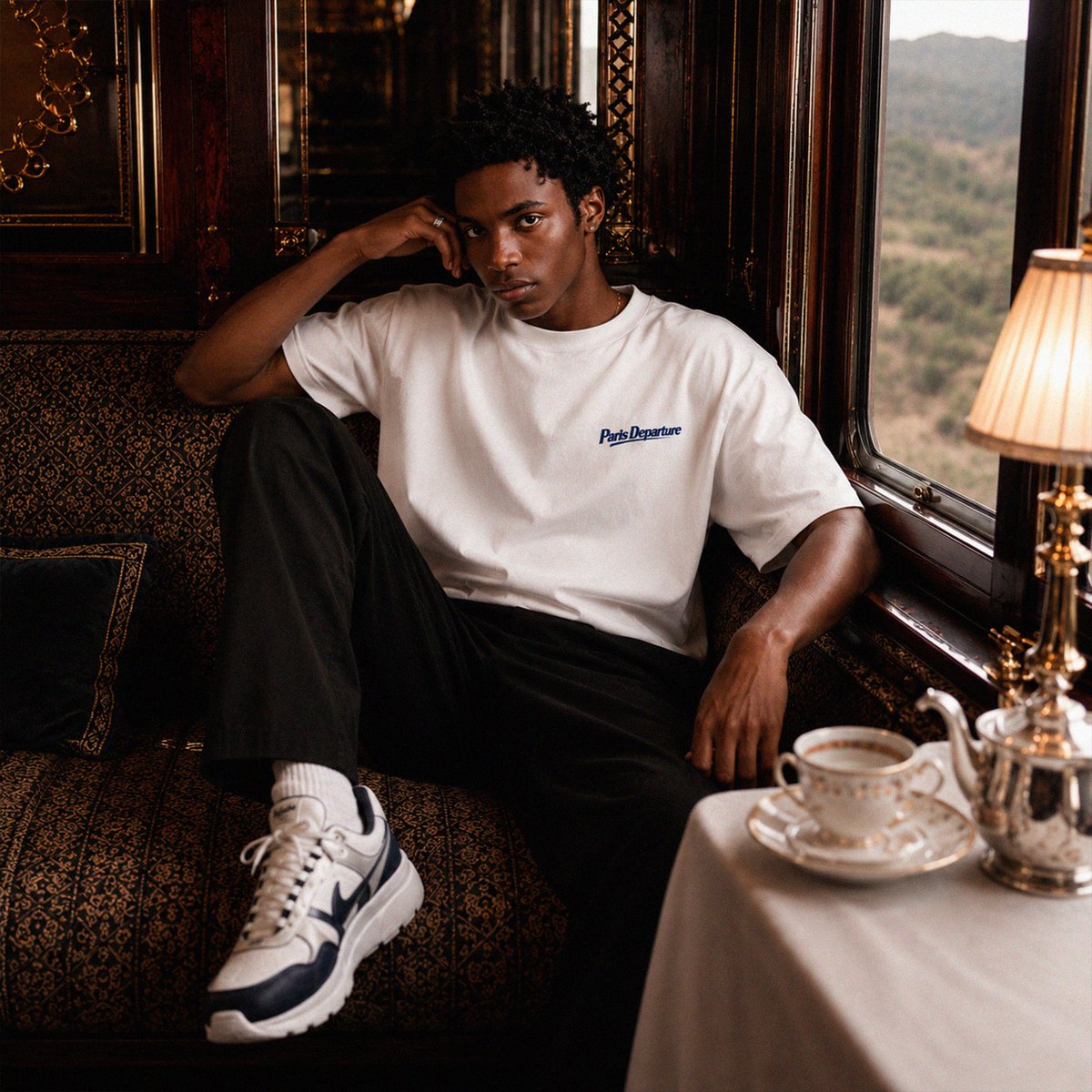 T-shirt Boxy Paris Departure — Beauséjour Orient Express