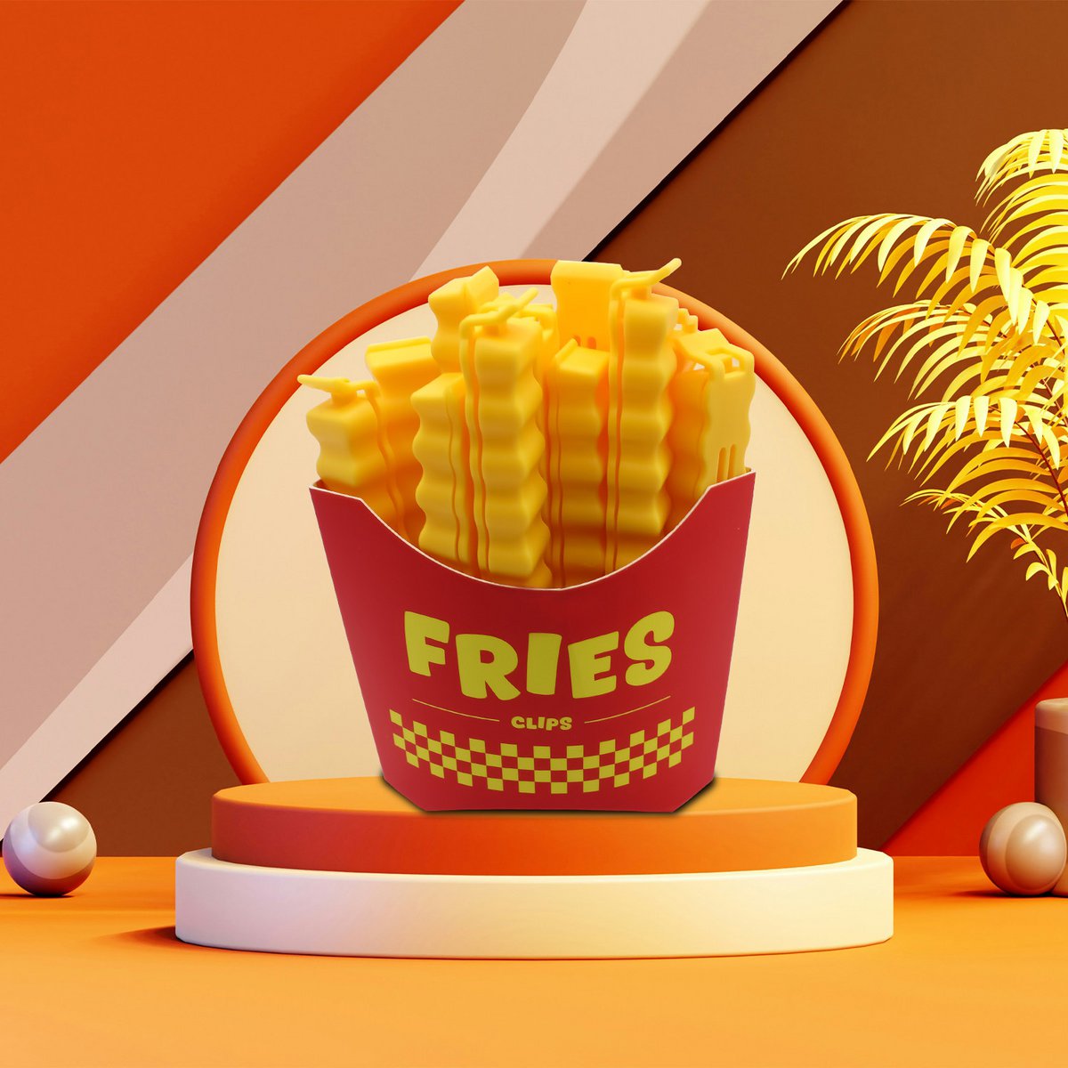 Mad Monkey - Closing Clips "Pommes"