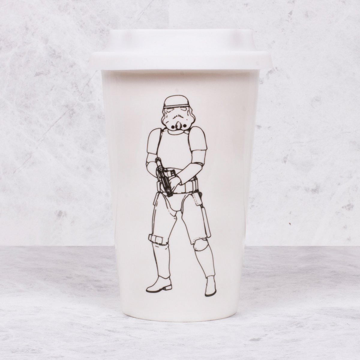 Original Stormtrooper - ceramic mug with silicone lid (white)