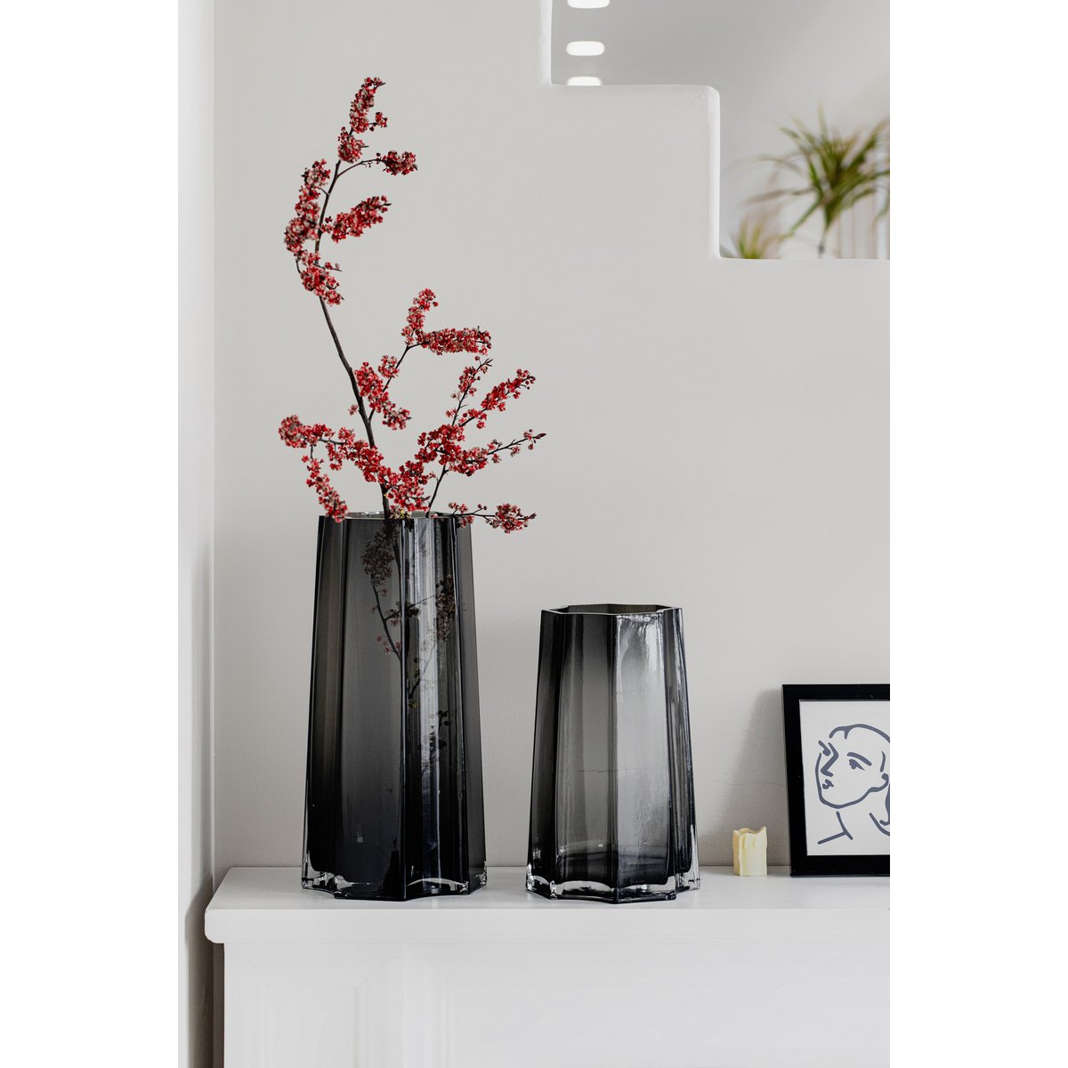 Modern-Classic Luxury vase, stylish design, LENOX 30 Gray
